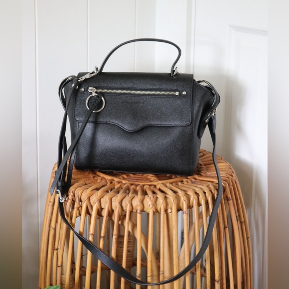 Rebecca Minkoff Black Leather Satchel Purse